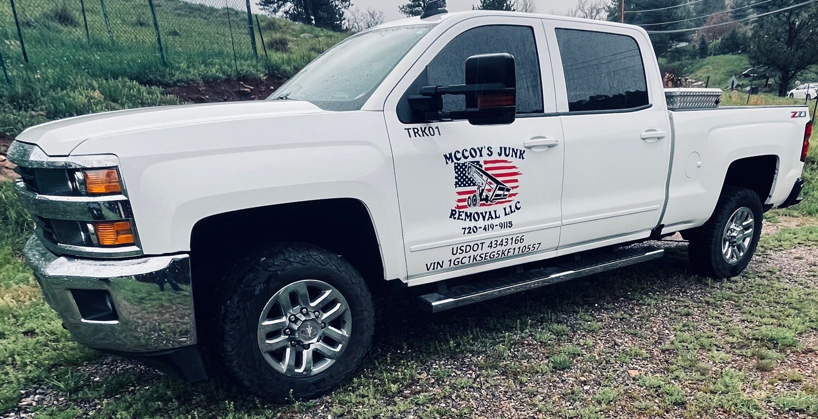 McCoy's Junk Removal LLC company truck.